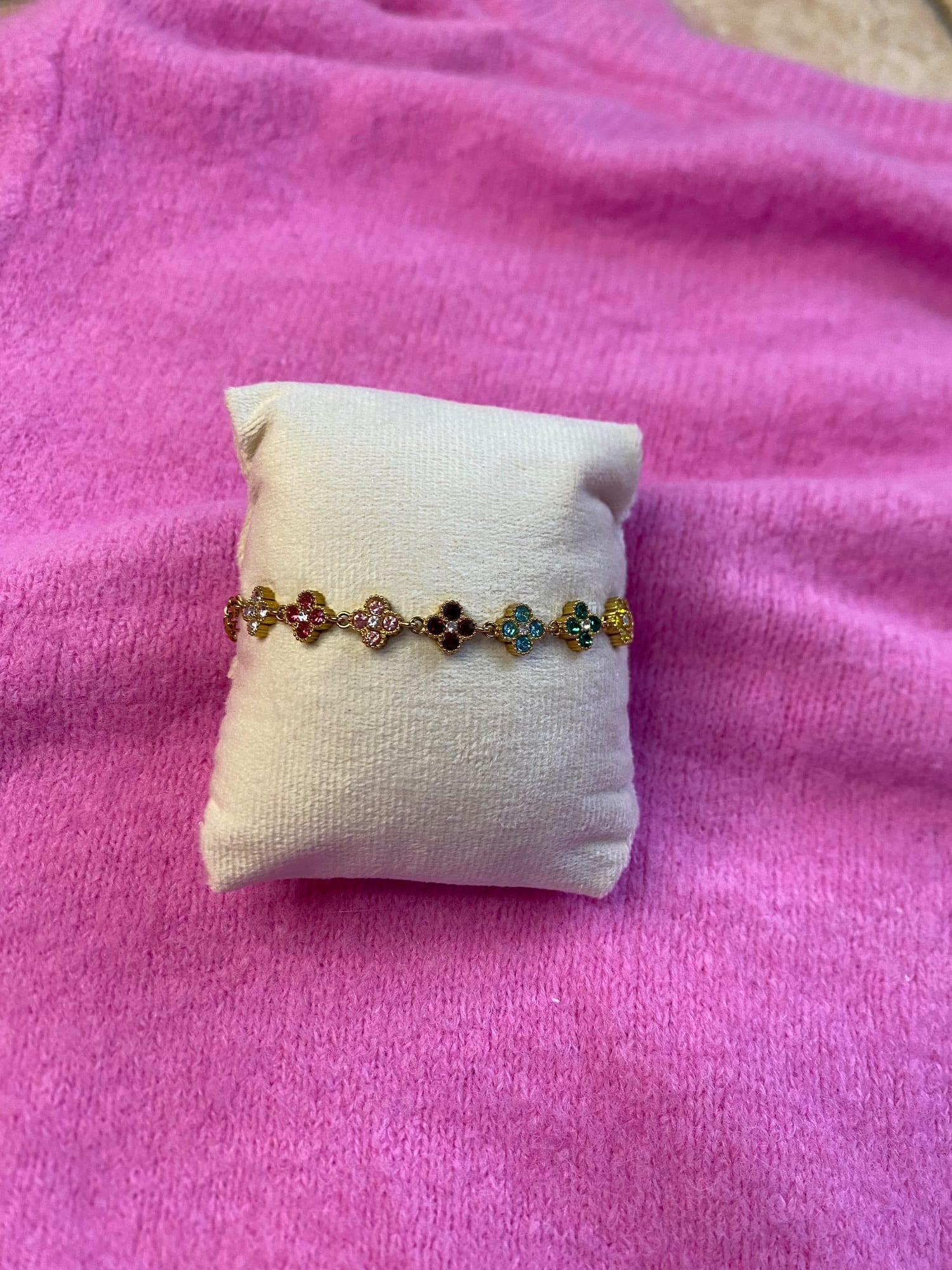 Bracelet trèfle rainbow